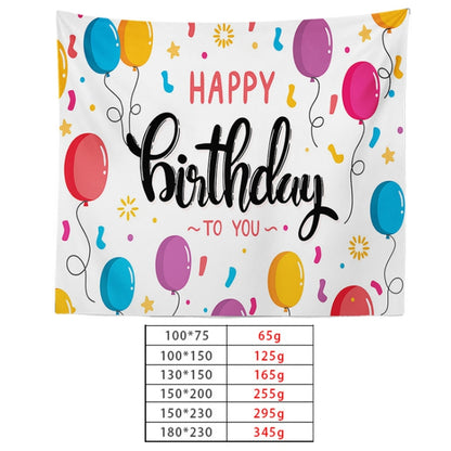 Happy Birthday Photo Backdrop Party Decoration Tapestry, Size: 230x150cm(GT56-8) - Camera Accessories by buy2fix | Online Shopping UK | buy2fix