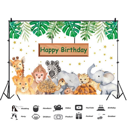 MDN03318 1.5m x 1m Animal Forest Cartoon Birthday Party Banquet Decoration Photo Background Cloth - Camera Accessories by buy2fix | Online Shopping UK | buy2fix