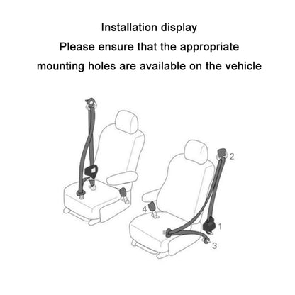 Universal 3-point Car Retrofit Seat Belt With Emergency Locking(Iron Bar Latch) - In Car by buy2fix | Online Shopping UK | buy2fix