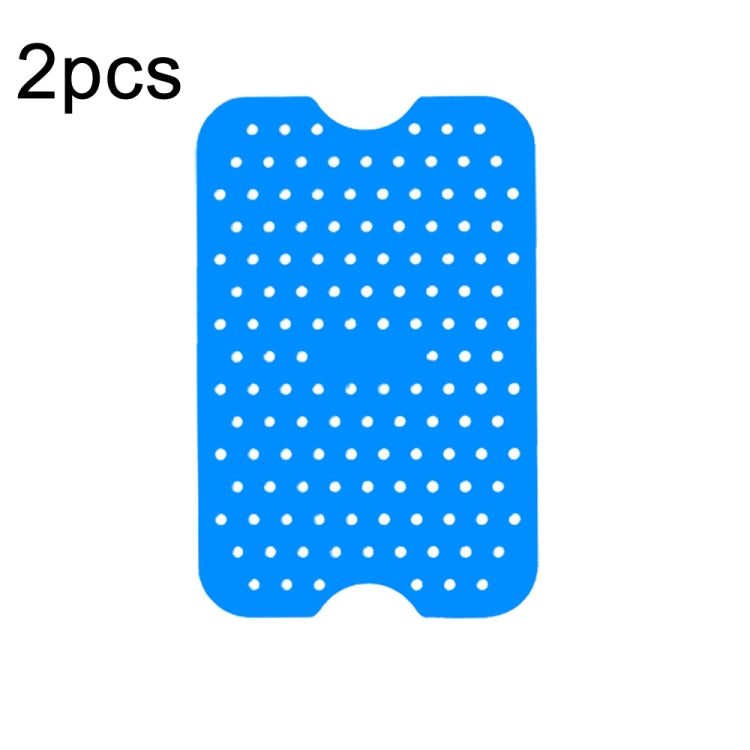 For NINJA DZ201 DZ401 Air Fryers 2pcs Silicone Pad Rectangular Liner(Blue) - Home & Garden by buy2fix | Online Shopping UK | buy2fix