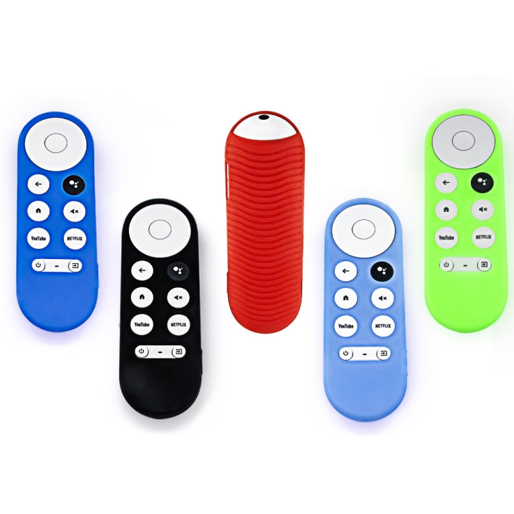 For Google Chromecast 2020 Y16 Remote Control Anti-fall Silicone Protective Case(Blue) - Consumer Electronics by buy2fix | Online Shopping UK | buy2fix