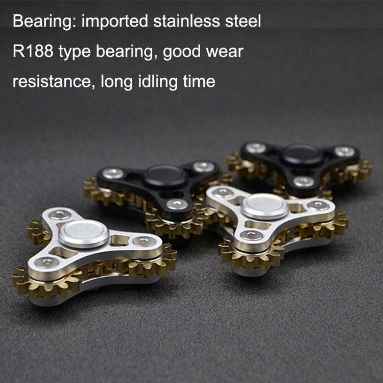Four Gear Upgraded Version Black Linkage Fidget Spinner Decompression Toy - Spinning Toys by buy2fix | Online Shopping UK | buy2fix