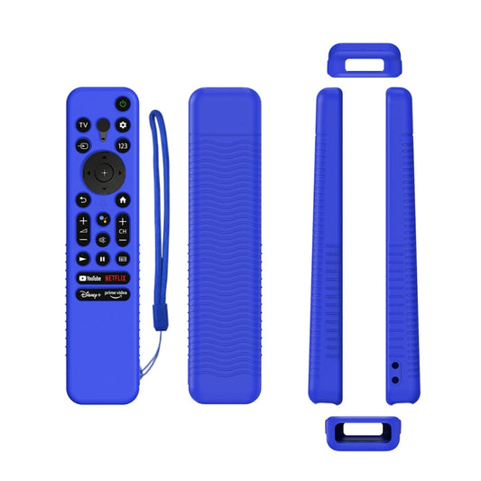 Y56 Voice Remote Silicone Anti-Fall Protective Case For Sony RMF-TX800U/C/P/T/900U(Blue) - Consumer Electronics by buy2fix | Online Shopping UK | buy2fix