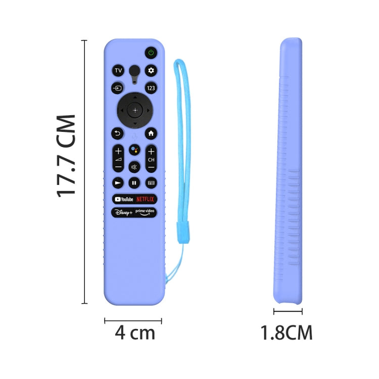 Y56 Voice Remote Silicone Anti-Fall Protective Case For Sony RMF-TX800U/C/P/T/900U(Blue) - Consumer Electronics by buy2fix | Online Shopping UK | buy2fix