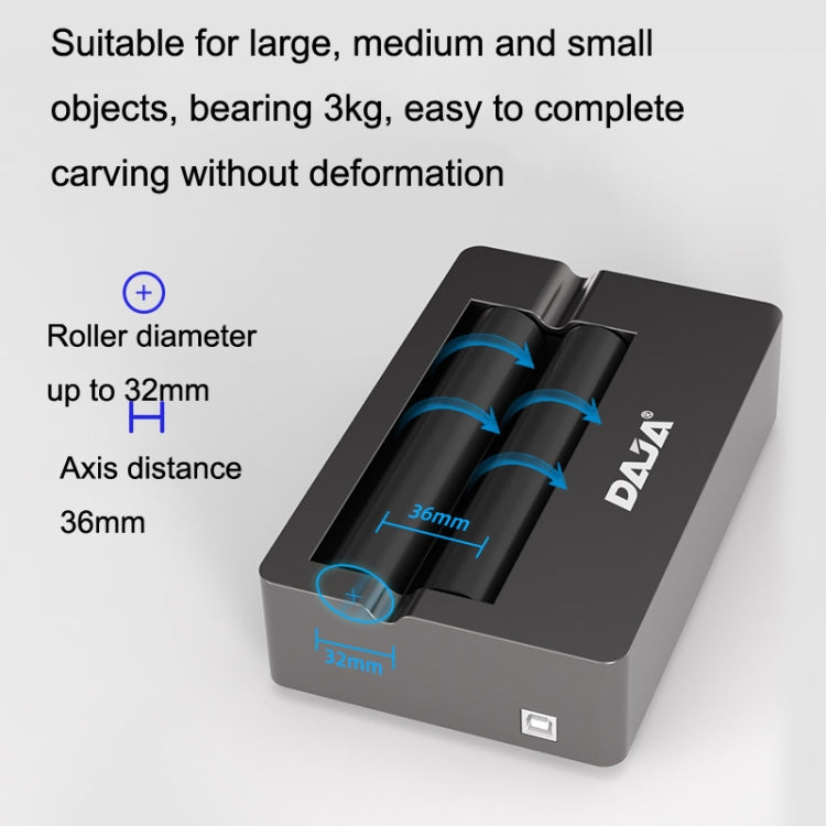 DAJA R3 For D2 / D3 / X1 / M1 Laser Carving Machine Rotation Shaft(Black) - Consumer Electronics by DAJA | Online Shopping UK | buy2fix