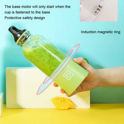 Bingo Mini Portable Juicer Home 6 Knife Head Charging Electric Juice Cup(Macaron Green) - Electric juicers by Bingo | Online Shopping UK | buy2fix
