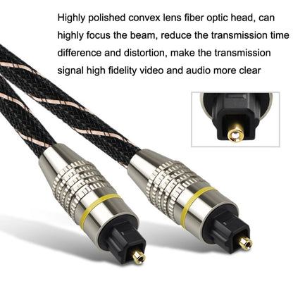 EMK HB/A6.0 SPDIF Interface Digital High-Definition Audio Optical Fiber Cable, Length: 1m(Black White Net) -  by EMK | Online Shopping UK | buy2fix