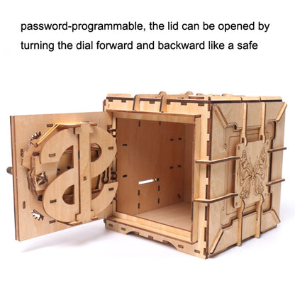 Wooden Puzzle Toy 3D Puzzle Assembly Box DIY Gift Desktop Ornaments, Style: Square Password Box - Puzzle Toys by buy2fix | Online Shopping UK | buy2fix
