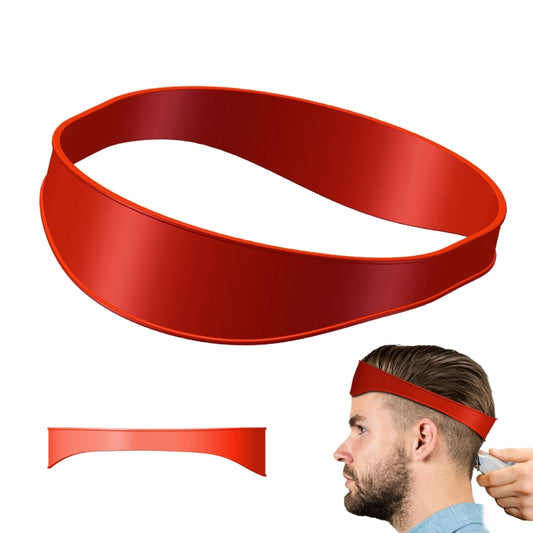Salon Neck Hair Line Guide Barber Trim Ruler Hair DIY Tool Hair Trimming Template Tools(Red) - Hair Trimmer by buy2fix | Online Shopping UK | buy2fix
