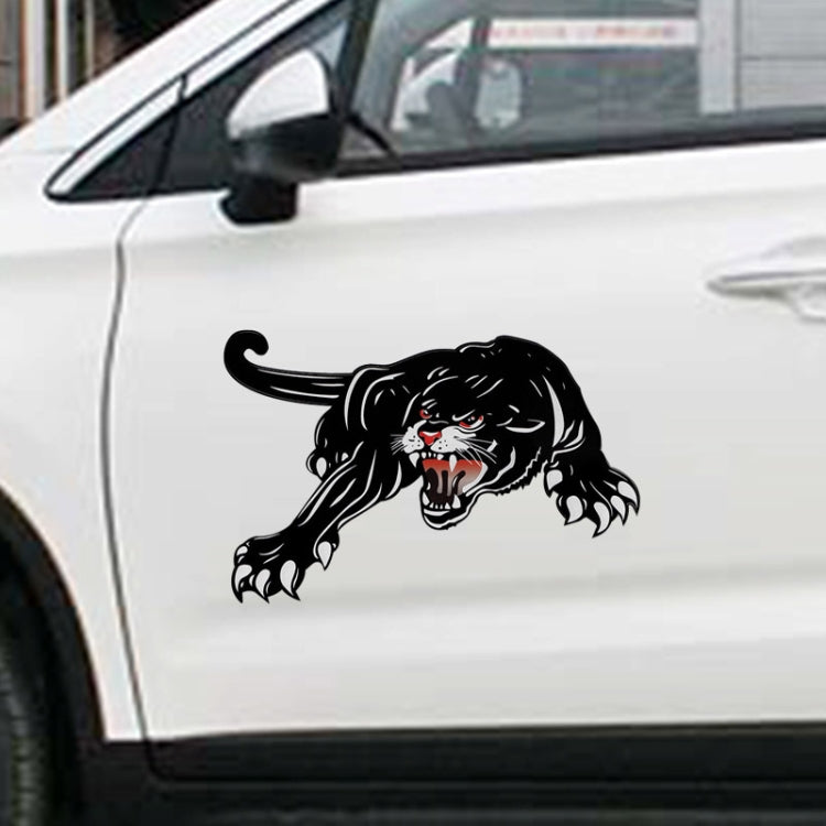 2pcs Colorful Black Panther Car Hood Door Reflective Sticker(Head Towards The Right) - In Car by buy2fix | Online Shopping UK | buy2fix