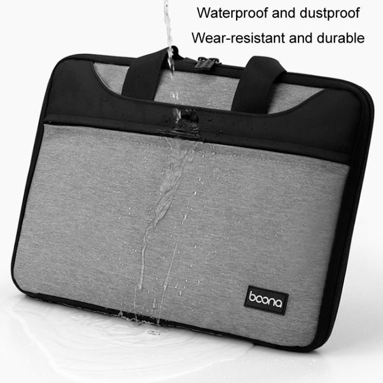 Baona BN-I003 Oxford Cloth Full Open Portable Waterproof Laptop Bag, Size: 14/15/15.6 inches(Gray+Power Bag) -  by Baona | Online Shopping UK | buy2fix