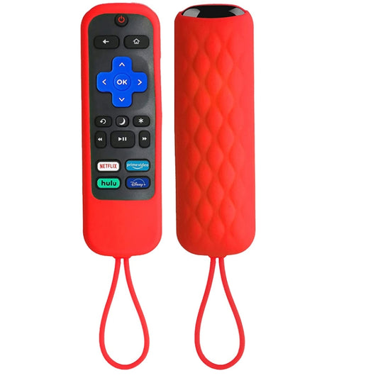 For TCL Roku 3600R/3900/Voice RCAL7R 2pcs Remote Control Silicone Case(Red) - Consumer Electronics by buy2fix | Online Shopping UK | buy2fix