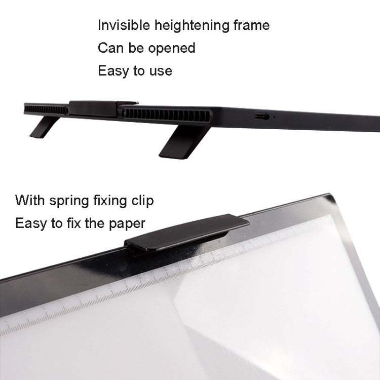 A4-D28B Rechargeable Copy Desk Drawing Board, Specification: With Charging Line+EU Plug Adapter - Consumer Electronics by buy2fix | Online Shopping UK | buy2fix