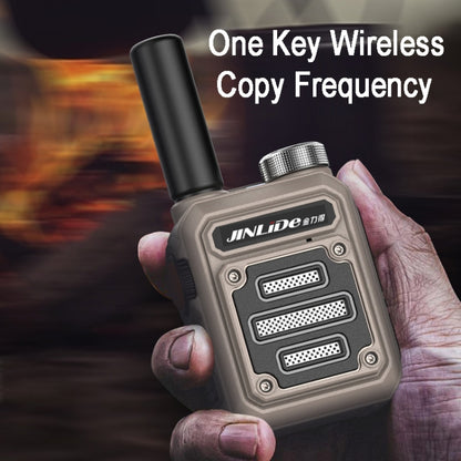 JINLIDE 3-5km 8W 6000mAh Hand-held Walkie Talkie Wireless Copy Frequency Ham Radio(Gray) - Consumer Electronics by buy2fix | Online Shopping UK | buy2fix