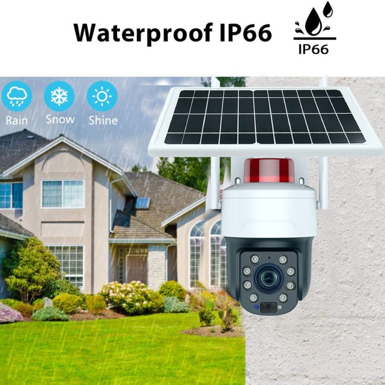 RH-Q10 Graffiti 5MP Wifi Wireless Solar Camera 30X Optical Zoom Auto Tracking Patrol IP66 Waterproof - Wireless Camera by buy2fix | Online Shopping UK | buy2fix