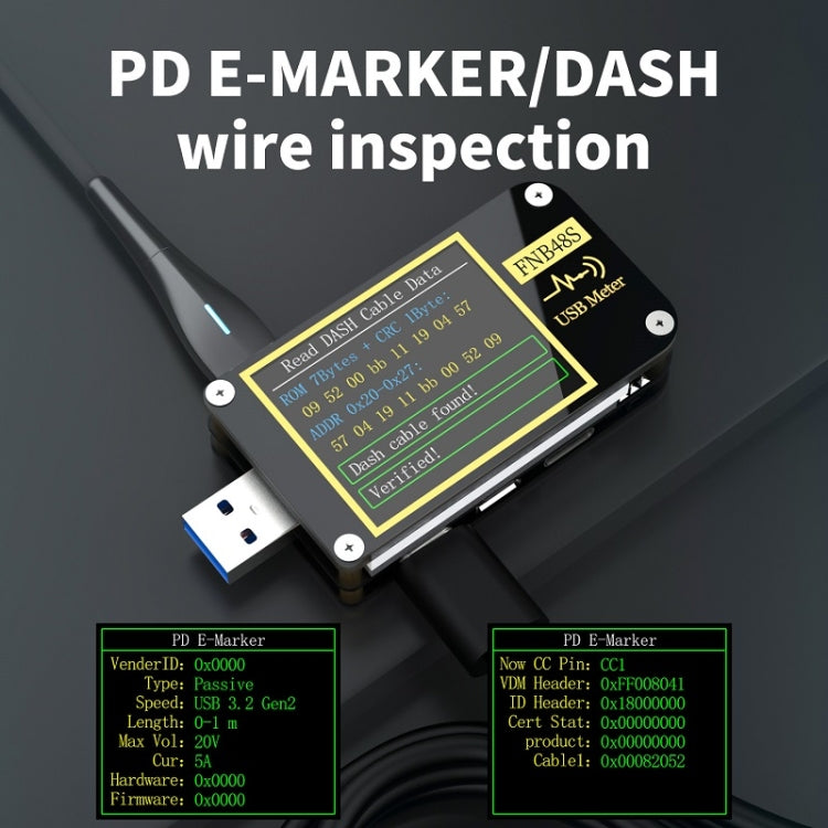 FNIRSI FNB48S USB Voltage Ammeter Multifunctional Fast Charge Tester, Specification: Bluetooth -  by FNIRSI | Online Shopping UK | buy2fix