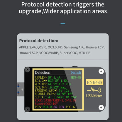 FNIRSI FNB48S USB Voltage Ammeter Multifunctional Fast Charge Tester, Specification: Bluetooth -  by FNIRSI | Online Shopping UK | buy2fix