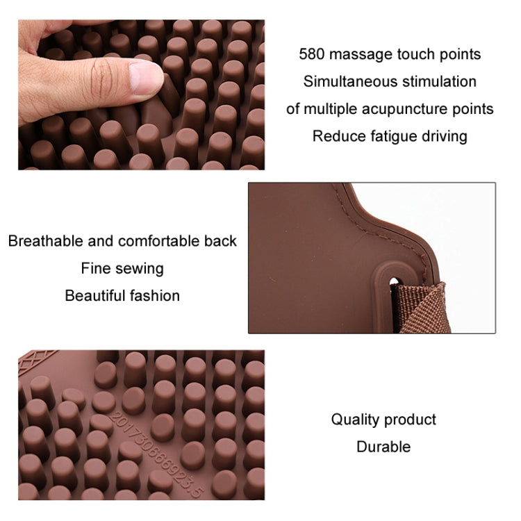 Silicone Car Seat Cushion Summer Breathable Cool Pad, Color: Rear Cushion Coffee -  by buy2fix | Online Shopping UK | buy2fix