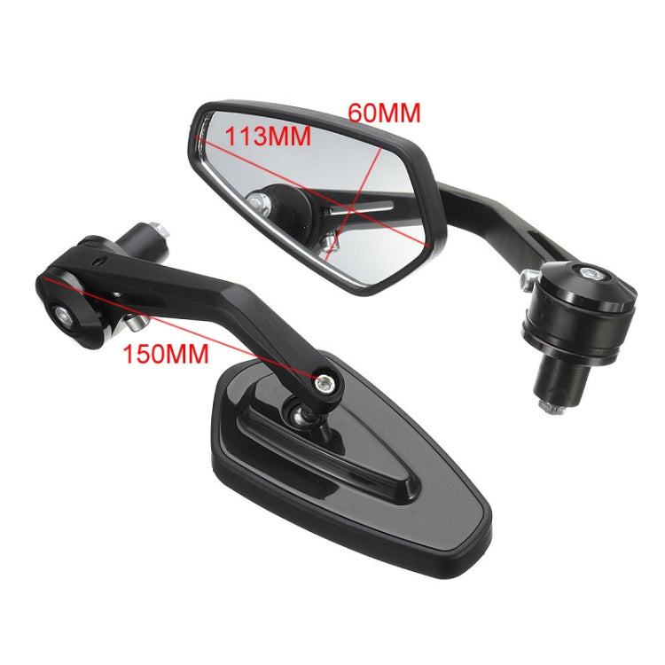 Motorcycle Handle All Aluminum Cherry Rearview Mirror(Gold) - Side Mirrors by buy2fix | Online Shopping UK | buy2fix