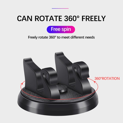 R-2017 Car Mobile Phone Holder 360 Degree Rotatable Swan Stand With Number Plate - Car Holders by buy2fix | Online Shopping UK | buy2fix