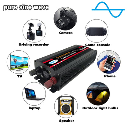 12000W 48V to 220V High Power Car Pure Sine Wave Inverter Power Converter - Pure Sine Wave by buy2fix | Online Shopping UK | buy2fix