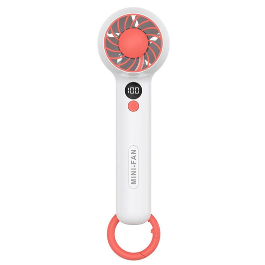 F2302 Handheld Portable Mini USB Office Student Fan with Hook(White) - Electric Fans by buy2fix | Online Shopping UK | buy2fix