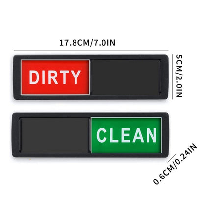 Dishwasher Magnet Clean Dirty Sign Double-Sided Refrigerator Magnet(Silver Love) - Dish Washers & Accessories by buy2fix | Online Shopping UK | buy2fix