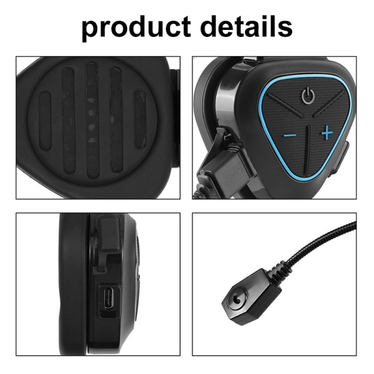 LX1 Motorcycle Half Helmet Waterproof Wireless 5.3 Bluetooth Headset, Version: English(Classic Green) - Motorcycle Walkie Talkie by buy2fix | Online Shopping UK | buy2fix