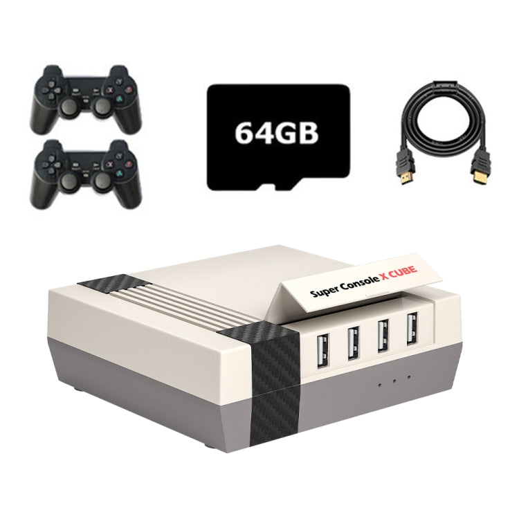 Super Console X Cube Wireless Retro TV Video Game Console Built-in 50+ Emulators 64G 33000+ Games(AU Plug) - Pocket Console by buy2fix | Online Shopping UK | buy2fix