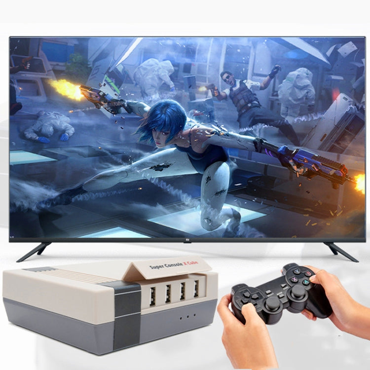 Super Console X Cube Wireless Retro TV Video Game Console Built-in 50+ Emulators 64G 33000+ Games 4 Handles(US Plug) - Pocket Console by buy2fix | Online Shopping UK | buy2fix