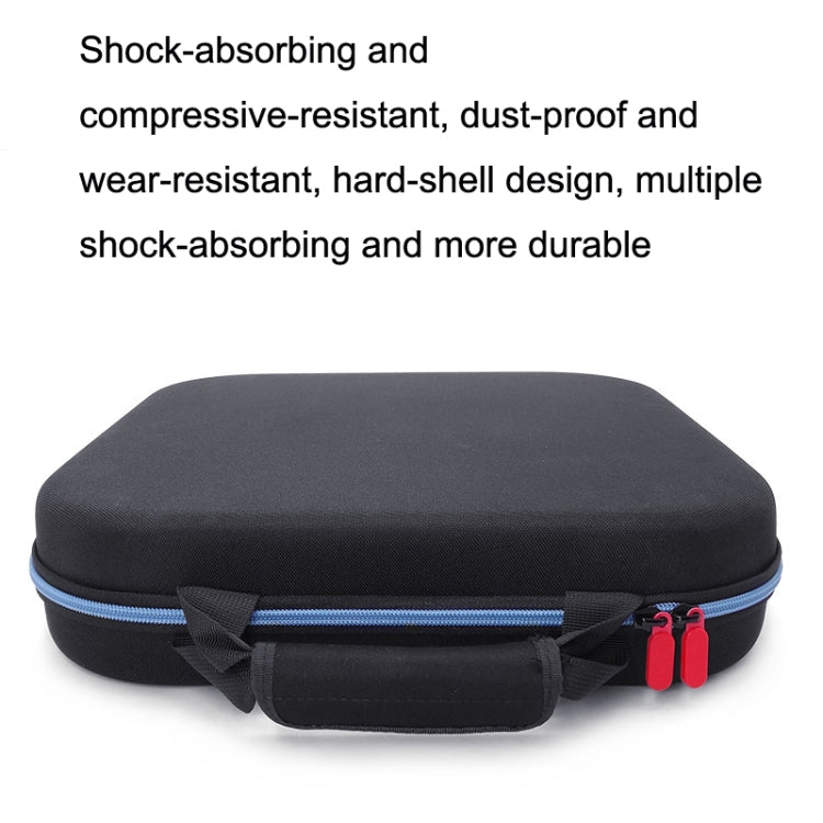 For Nintendo Switch Double Fitness Ring Storage Bag EVA Portable Hard Shell Host Package Accessories(Black) - Bags by buy2fix | Online Shopping UK | buy2fix