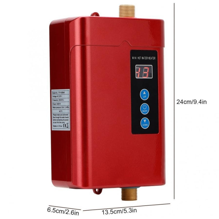 US Plug 3000W  Electric Water Heater With Remote Control Adjustable Temperate(Black) - Water Heaters & Parts by buy2fix | Online Shopping UK | buy2fix