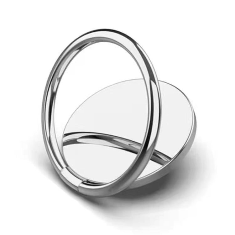 Full Metal Bracket 360 Degree Rotating Magnetic Phone Ring Buckle(Silver) - Ring Holder by buy2fix | Online Shopping UK | buy2fix