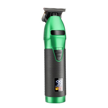 USB LCD Digital Display Haircutter Men Home Haircutter(Black Green) - Hair Trimmer by buy2fix | Online Shopping UK | buy2fix