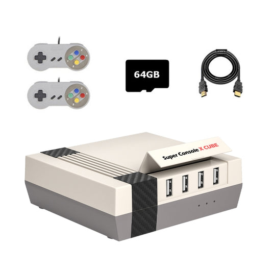 Super Console X Cube Wired Retro TV Video Game Console Built-in 50+ Emulators,EU Plug 64G 33000+Games - Pocket Console by buy2fix | Online Shopping UK | buy2fix