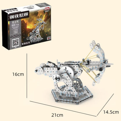 820pcs Dragon Crossbow Puzzle Toys Intelligence Hand Assembly Mechanical Gear Transmission Building Blocks High Difficulty Metal Model - Building Blocks by buy2fix | Online Shopping UK | buy2fix