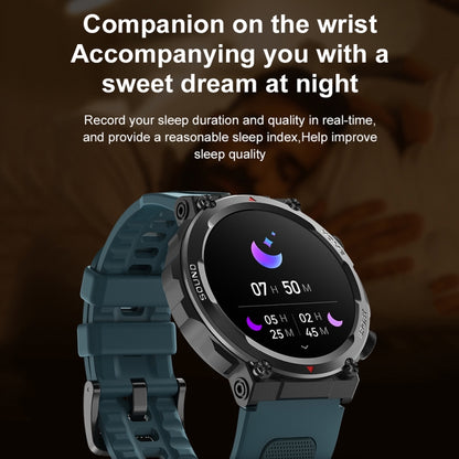 S56T Heart Rate/Blood Oxygen/Sleep Monitoring Bluetooth Call Outdoor Waterproof Smart Watch(Blue) - Smart Watches by buy2fix | Online Shopping UK | buy2fix