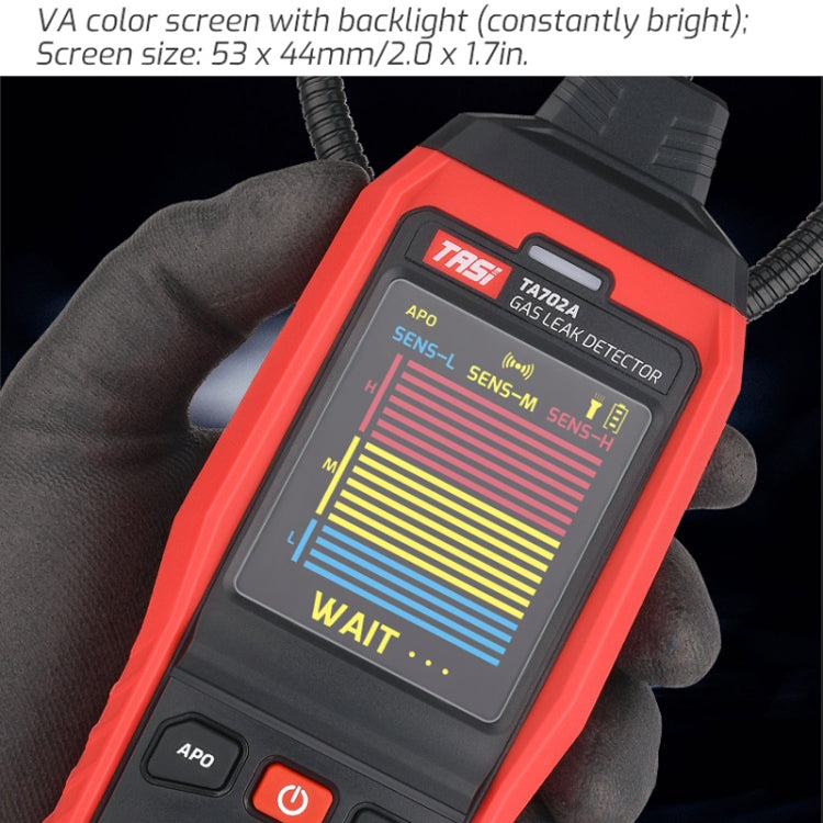 TASI TA702A Simulation Bar Display Cumbelo Gas Detector Portable Gas Testing Instrument Natural Gas Discovery Detective - Gas Monitor by TASI | Online Shopping UK | buy2fix