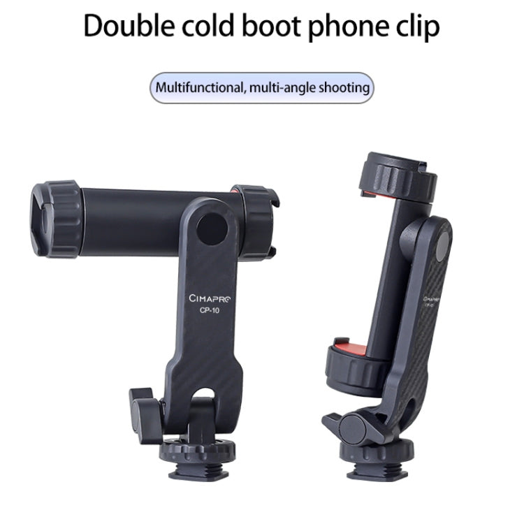 Cimapro Swivel Cold Boot Camera Phone Mount Bracket External Tripod(Black) - Other Accessories by Cimapro | Online Shopping UK | buy2fix