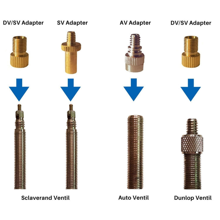 25 in 1 SV/AV/DV Bicycle Valve Adapter Set Bike Ball Pump Accessories - Tire Valve Caps by buy2fix | Online Shopping UK | buy2fix