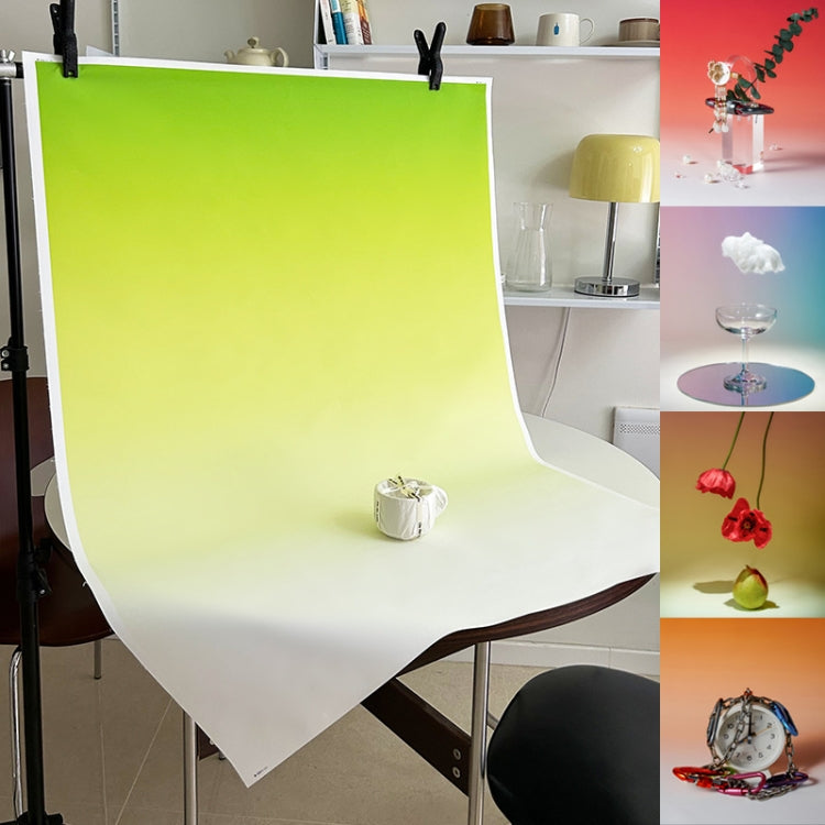 104x144cm Gradient Background Paper Photography Portrait Photo Props(Yellow River Glass) - Gradient Color by buy2fix | Online Shopping UK | buy2fix