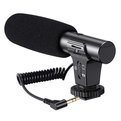 Video Recording Live Camera Mobile Conference Recording Microphone(Black) - Microphone by buy2fix | Online Shopping UK | buy2fix