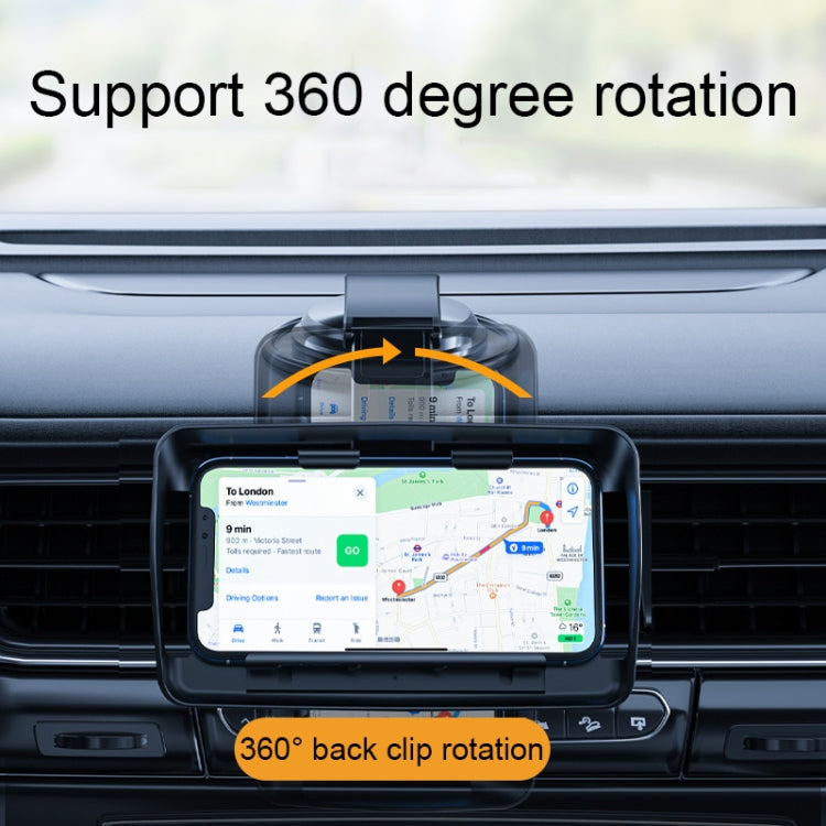 Car Suction Cup Dashboard Mobile Phone Holder with Sun Visor Folding Rotating Car Mount, Style: Joint Model - Car Holders by buy2fix | Online Shopping UK | buy2fix