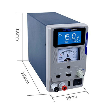 ATTEN APS22-5A 22V 5A USB Digital Variable Adjustable Laboratory DC Power Supply For Mobile Repair, EU Plug - Current & Voltage Tester by ATTEN | Online Shopping UK | buy2fix