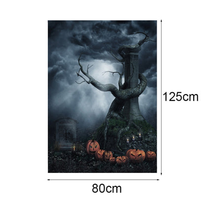 1.25x0.8m Holiday Party Photography Background Halloween Decoration Hanging Cloth, Style: WS-153 - Cartoon by buy2fix | Online Shopping UK | buy2fix