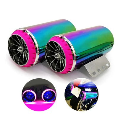 12V Motorcycle Subwoofer Color-Coated Audio Exhaust Pipe Simulator - Others by buy2fix | Online Shopping UK | buy2fix
