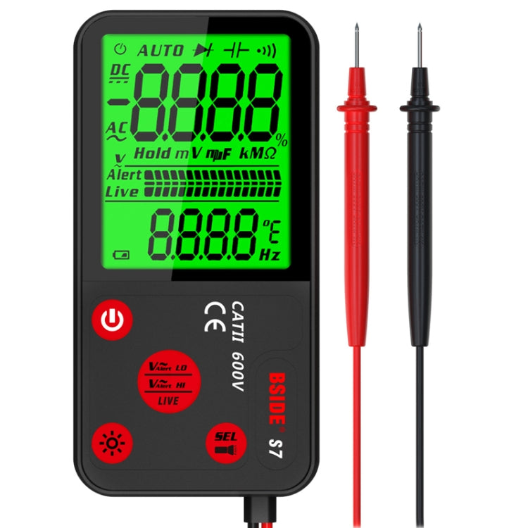 BSIDE ADMS7 Smart Thin Digital Multimeter Counts DC AC Voltmeter, Model: Standard Charging Model - Digital Multimeter by BSIDE | Online Shopping UK | buy2fix