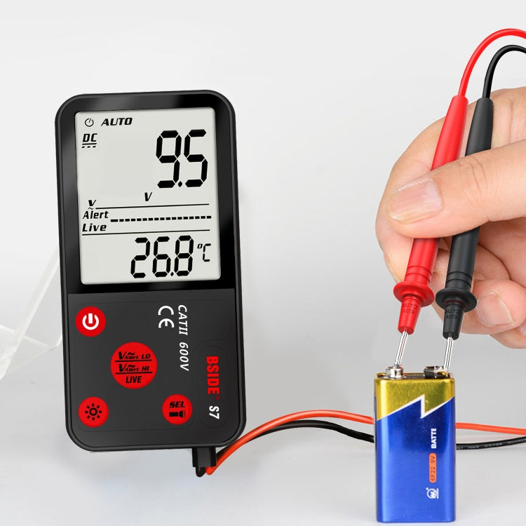 BSIDE ADMS7 Smart Thin Digital Multimeter Counts DC AC Voltmeter, Model: Standard Charging Model - Digital Multimeter by BSIDE | Online Shopping UK | buy2fix