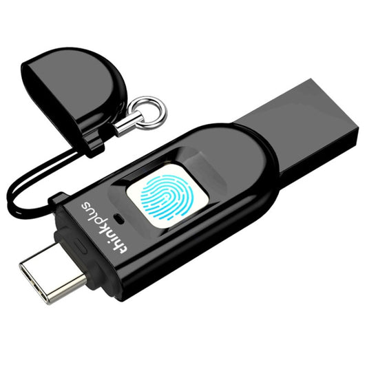 Lenovo Thinkplus TFU301 Dual Interface Type-C+USB Fingerprint Encrypted USB Flash Drive, Capacity: 256G - USB Flash Drives by Lenovo | Online Shopping UK | buy2fix