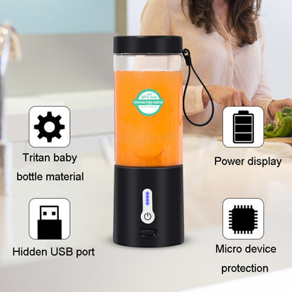 Portable Multifunctional USB Rechargeable Juice Extractor Cup Mini Electrical Juicer(White) - Electric juicers by buy2fix | Online Shopping UK | buy2fix